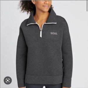 Soul by SoulCycle Spacer Snap Funnel sweatshirt - perfect condition, worn once.